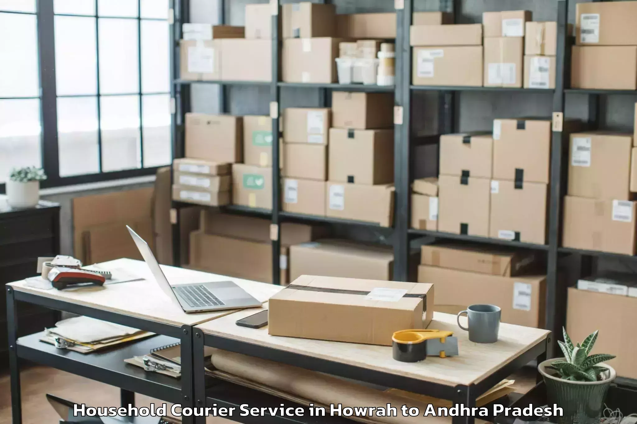 Professional Howrah to Chandralapadu Household Courier